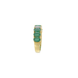 18KT Yellow Gold Emerald And Diamond Ring