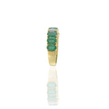 18KT Yellow Gold Emerald And Diamond Ring