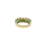 18KT Yellow Gold Emerald And Diamond Ring