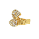 18KT Yellow Gold and Diamond Wrap Ring