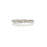 18KT White Gold Diamond Twisted Braid Ring
