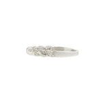 18KT White Gold Diamond Twisted Braid Ring
