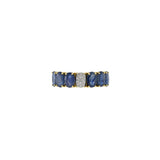 18KT Yellow Gold Sapphire And Diamond Ring