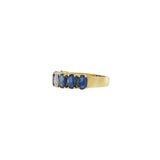 18KT Yellow Gold Sapphire And Diamond Ring