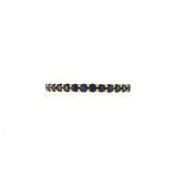 18KT Yellow Gold Round Cut Sapphire Band