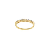 18KT Yellow Gold Round Cut Sapphire Band