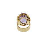 Estate Retro Era 14KT Yellow Gold Amethyst Ring