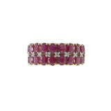 14KT Yellow Gold Ruby & Diamond Ring