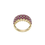 14KT Yellow Gold Ruby & Diamond Ring