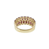 14KT Yellow Gold Ruby & Diamond Ring