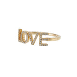 14KT Yellow Gold Diamond “LOVE” Ring