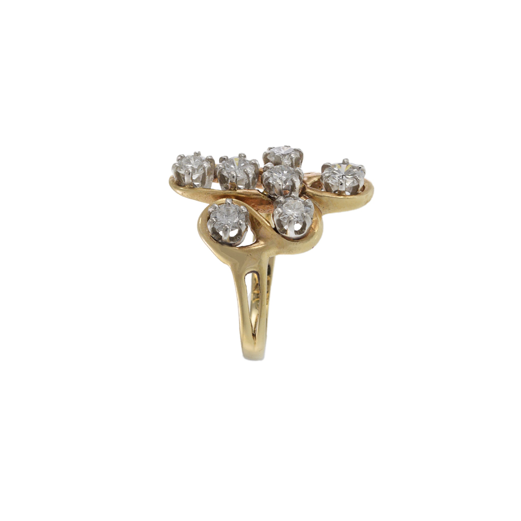 Vintage 14KT Yellow Gold Diamond Ring