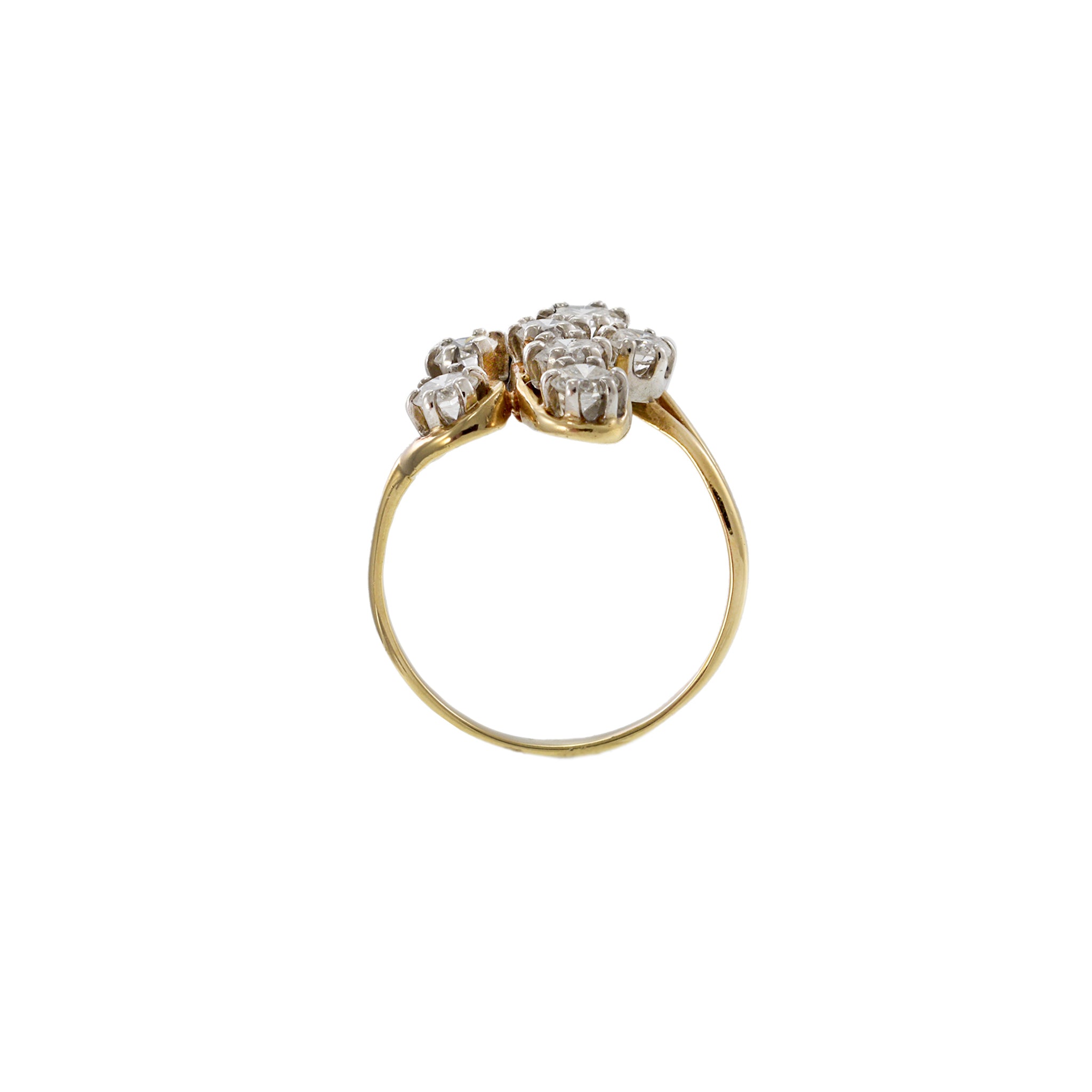 Vintage 14KT Yellow Gold Diamond Ring