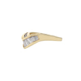 Vintage 1980s 14KT Yellow Gold Diamond Band