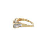 Vintage 1980s 14KT Yellow Gold Diamond Band