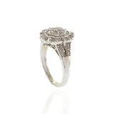 Estate 14KT White Gold Deco Style Diamond Ring