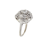 Vintage Retro Era Fancy Dome Diamond Ring