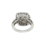 14KT White Gold White and Black Diamond Ring