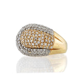 14KT Yellow Gold Pave Diamond Ring