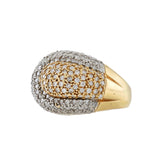 14KT Yellow Gold Pave Diamond Ring