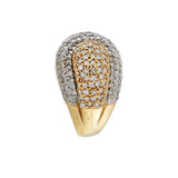 14KT Yellow Gold Pave Diamond Ring