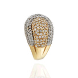 14KT Yellow Gold Pave Diamond Ring