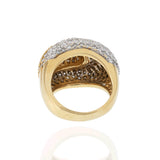 14KT Yellow Gold Pave Diamond Ring