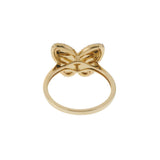 14KT Yellow Gold and Diamond Butterfly Ring
