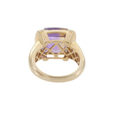 Ametrine and Diamond Ring in 14K Yellow Gold, 7.88ct Center Stone