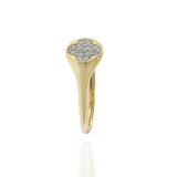 14KT Yellow Gold Clover Diamond Ring