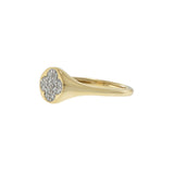 14KT Yellow Gold Clover Diamond Ring