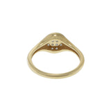 14KT Yellow Gold Clover Diamond Ring