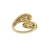 14KT Yellow Gold Diamond Swirl Fashion Ring