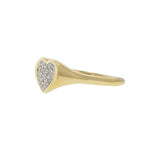 14KT Yellow Gold Heart Shaped Diamond Ring