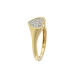 14KT Yellow Gold Heart Shaped Diamond Ring