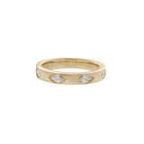 14KT Yellow Gold Scattered Marquise Diamond Band