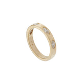 14KT Yellow Gold Scattered Marquise Diamond Band
