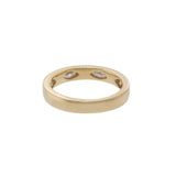14KT Yellow Gold Scattered Marquise Diamond Band
