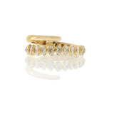 14KT Yellow Gold Marquise Diamond Finger Wrap Ring