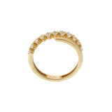 14KT Yellow Gold Marquise Diamond Finger Wrap Ring
