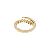 14KT Yellow Gold Marquise Diamond Finger Wrap Ring