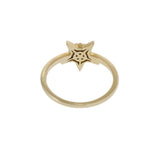 14KT Yellow Gold Diamond Starburst Cluster Ring