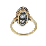 Antique Victorian Era 18KT Yellow Gold Old Mine Cut Diamond Ring
