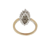 Vintage Retro 14KT White Gold Marquise Diamond Ring 0.65CT