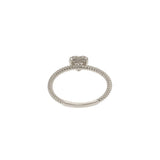 18KT White Gold Diamond Heart Ring