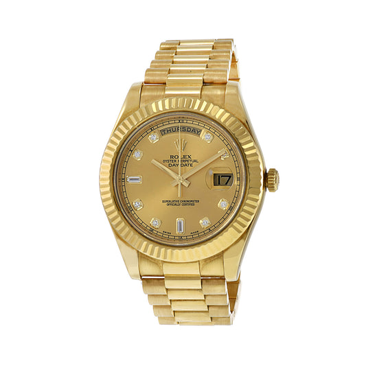 Rolex Day Date II  218238 Mens 18KT Yellow Gold Watch