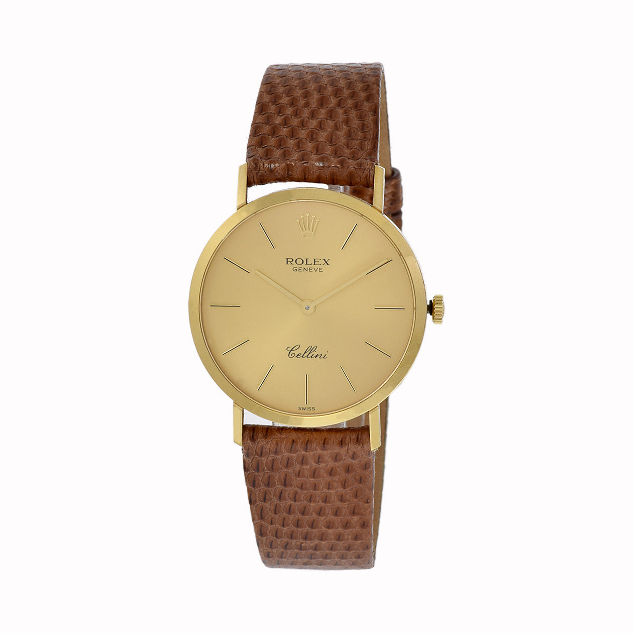 Rolex Cellini Classic 18k Yellow Gold Mens Watch Reference 4112