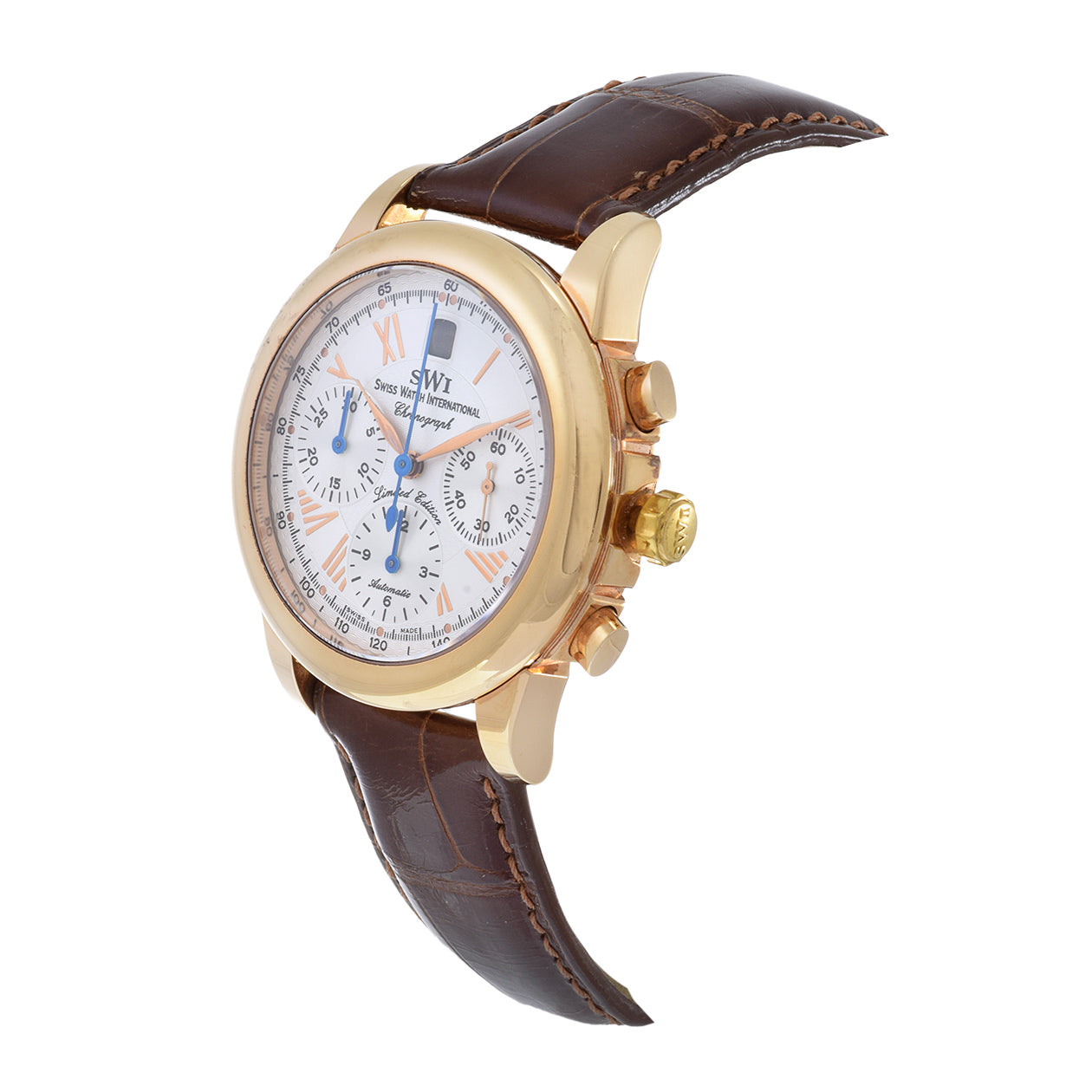 SWI Swiss Watch International 18KT Rose Gold Chronograph Limited Edition Wrist Watch