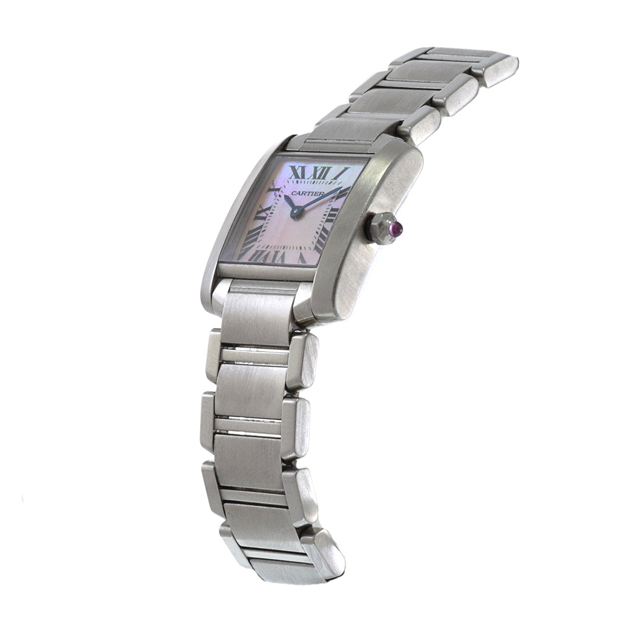 Cartier 2384 Tank Francaise Pink Mother of Pearl Ladies Watch