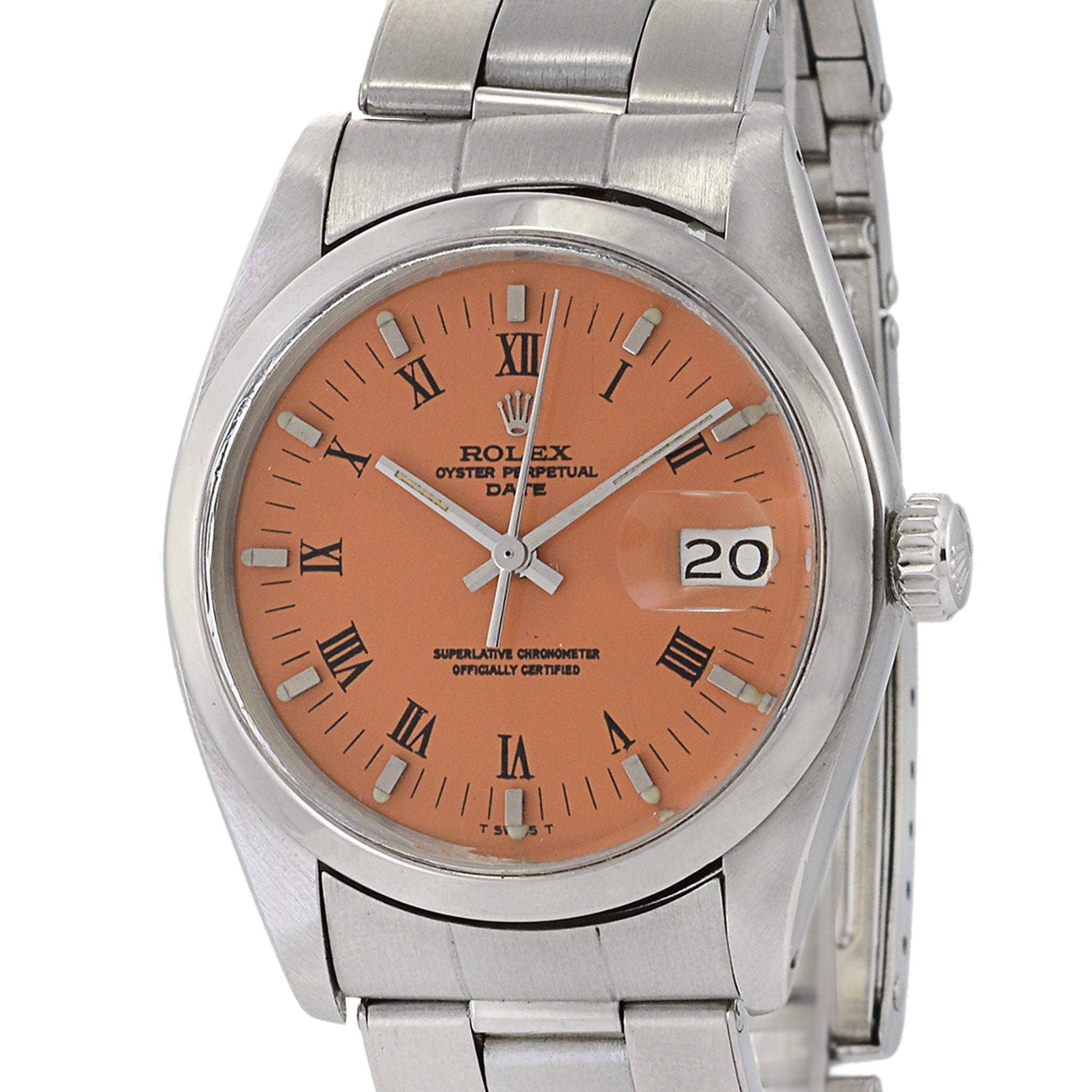 Rolex Date Reference 1500 Custom Orange Dial